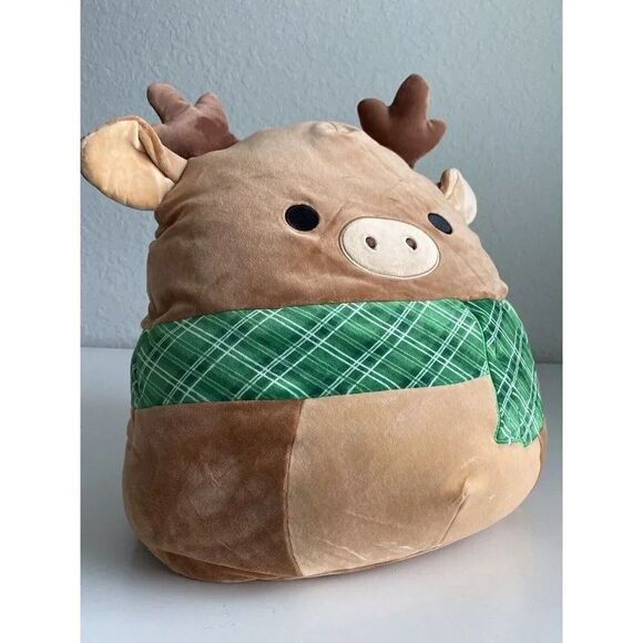 Squishmallows Ruby the Reindeer 16” Scarf Christmas Holiday Super Soft Plush Toy - Picture 6 of 8